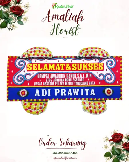 Papan Bunga Ucapan Selamat Sutamaja